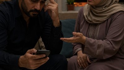  لم أثق بزوجتي يوماً.